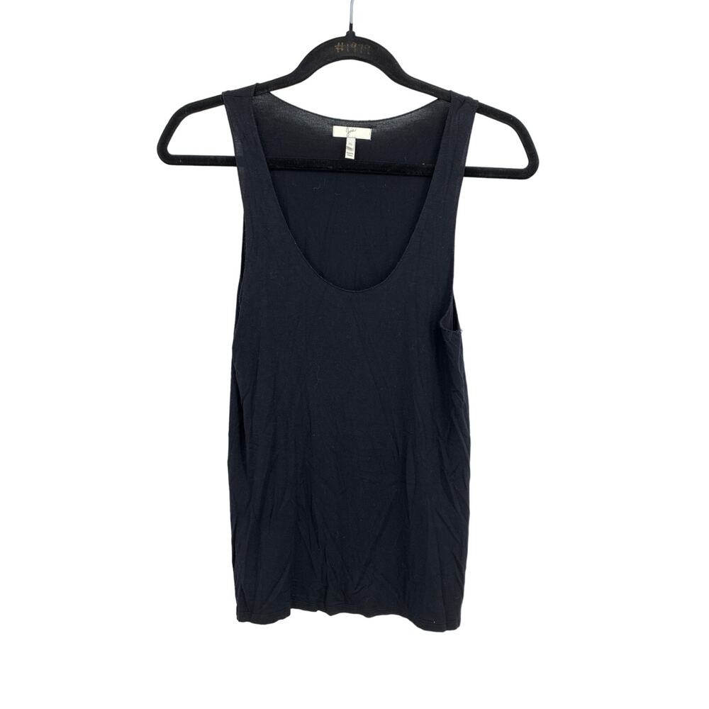 Joie Tank Top Womens Sz XS Scoop Neck Black Jersey Knit